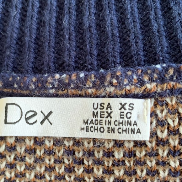 Dex Plaid Crew Neck Sweater Size XS - Picture 6 of 7